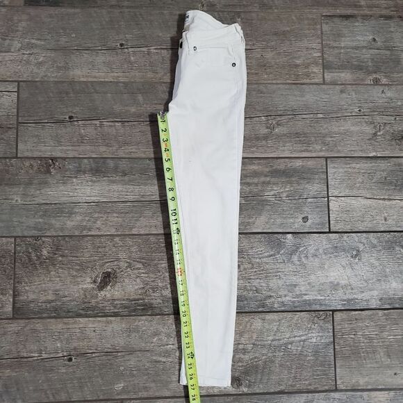 Umgee White Denim Skinny Jeans, Size 28 - Picture 5 of 8